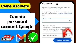 Come modificare l'account Google Password-2024 | Cambia la password di Google