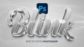 Como crear texto cromado 3d en photoshop