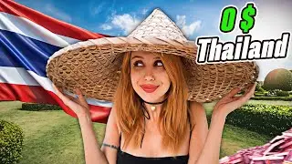 SPENDING A DAY IN THAILAND WITH 0 DOLLARS! (I ate flowers!)