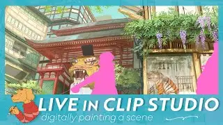 LIVE drawing in Clip Studio