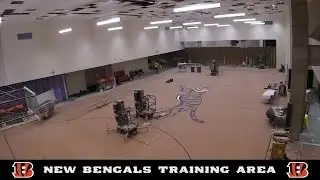 Timelapse: New Bengals training room at Paul Brown Stadium