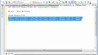 SQL Database Transactions Part I