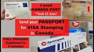 How to Send Your Passport For VISA (TRV) Stamping in Canada | Full Process Explained | Canada Post