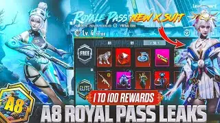 A8 ROYAL PASS | 1 TO 100 RP REWARDS | UPCOMING X SUIT | BGMI/PUBG 3.3 UPDATE RELEASE DATE