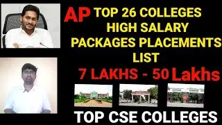 ap eamcet 2022|top 26 colleges|highest salary packages placements|