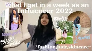 what i get in a week as an influencer 2022