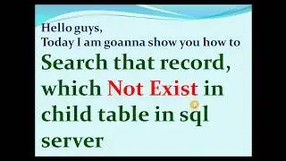 create and use function in sql. not exist in SQL PART 8