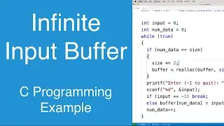 Infinite Input Buffer | C Programming Example
