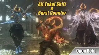 Nioh 2 Open Beta: All Yokai Shift & Burst Counter Showcase (Hidden Technique)