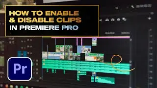 How to Enable and Disable Clips In Premiere Pro 2024