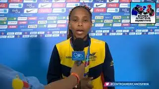 7d) Entrevista Ingrit VALENCIA (COL) - Medalla de Oro 51kg Femenino - Boxeo - Barranquilla 2018