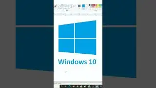 How to draw Windows 8, 10 logo in Ms Paint #windows #mspaint #shorts