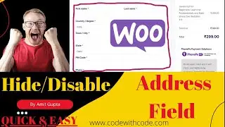 How to Hide or Remove Checkout Form Fields in WordPress (WooCommerce) | Remove Address, Company Name