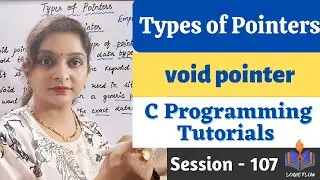 C-107- Types of Pointers|void pointer|