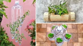 3 Beautiful Garden ideas Using Old Plastic Bottles