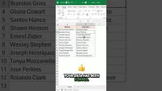 Flip Data in Excel - Easy Formula 🤯 #exceltips #excelformula #shorts