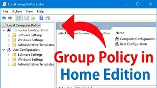 Install Group Policy Editor in Windows Home Edition using CMD