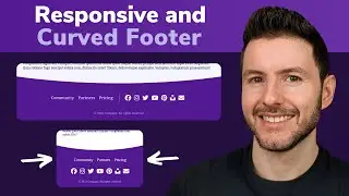 Curved & Responsive Footer Using CSS and SVG File | Cool Footer For Your Portfolio Website