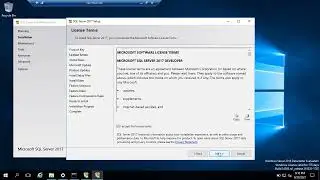 Install Sql Server 2017 in the Windows Server