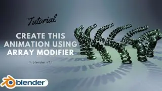 How to make this satisfying animation using Array modifier! 