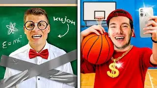 KUJON vs POPULARNY UCZEŃ W SZKOLE!