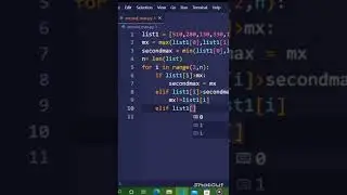 Python Program to Find Second Largest Number in a List.