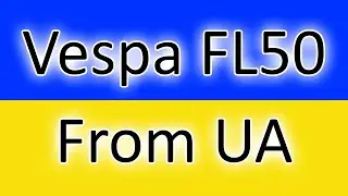 Ukrainian Vespa FL50 restoration. No War - Make Love!