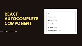 How To Build an Autocomplete Component in React ( In Hindi )