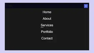 Animated Full Screen Navbar using Html Css & Javascript