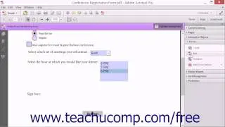Creating a Digital Signature Field - Adobe Acrobat XI Training Tutorial Course
