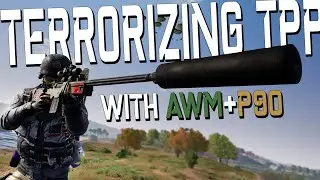 TERRORIZING TPP SOLO WITH AWM+P90 - I feel like a bully :( - PUBG