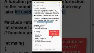 Class 27 | What is Function Prototype | 
