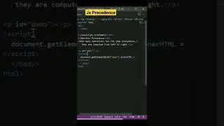 javascript operator precedence | JavaScript Arithmetic Operators #shorts #javascript #programming