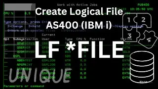 AS400 (IBM i) - Create a simple LF - Logical File | AS400 Tutorial for Beginners