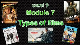 Excel 9 grade Module 7, Music and film, Types of films