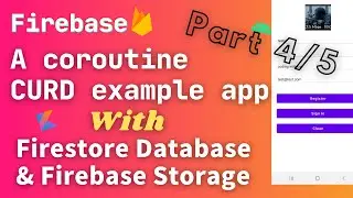 android firebase firestore database example | firebase storage example | Sign-up Sign-in simple app