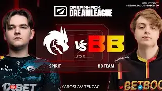 🔴БИТВА ЗА ТОП 1 РЕГИОНА! Spirit vs. BB Team - DreamLeague Season 20