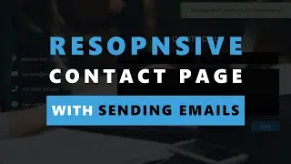 Coming Soon - Responsive Contact Page - With Sending Emails