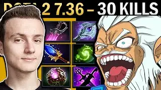 Zeus Gameplay Miracle with 30 Kills and Windwaker - Dota 2 7.36