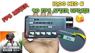 IQOO NEO 6 PUBG 90 FPS TEST AFTER UPDATE | FPS METER | SNAPDRAGON 870 😱 12+256GB