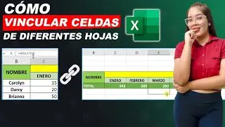 Como ENLAZAR o VINCULAR CELDAS de diferentes HOJAS en EXCEL