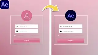 Login Interface Animation | After Effects Tutorial
