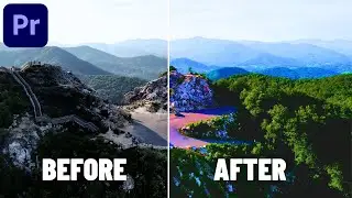 How to COLOR GRADE a Landscape Footage in Premiere Pro