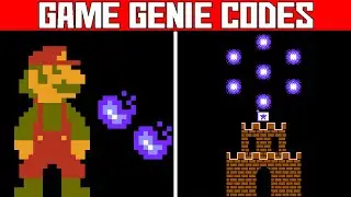 (Super Mario Bros 1) Fireworks & Fireball Part 3 - Game Genie Codes