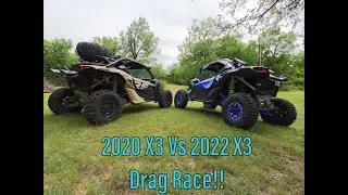 2022 CanAm X3 XRS RR vs 2020 CanAm X3 XRS RR Drag Race - Which is Faster?