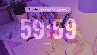 1-Hour Study With Me | Relaxing Focus Session