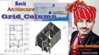 Column | Column with Grid | Revit Architecture | Revit Tutorial | Autodesk Learners | Sonu Sarsodiya