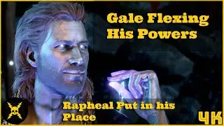 Gale (God of Ambition) Flexes His Powers Against Raphael in Baldur's Gate 3