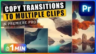 How to Copy TRANSITIONS to Multiple Clips in Premiere Pro