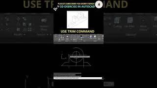 Autocad 3D Exercise Shorts #SHORTS